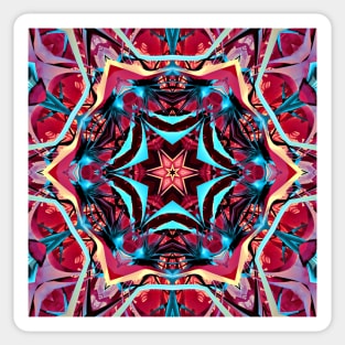 Pink Kaleidoscope Sticker